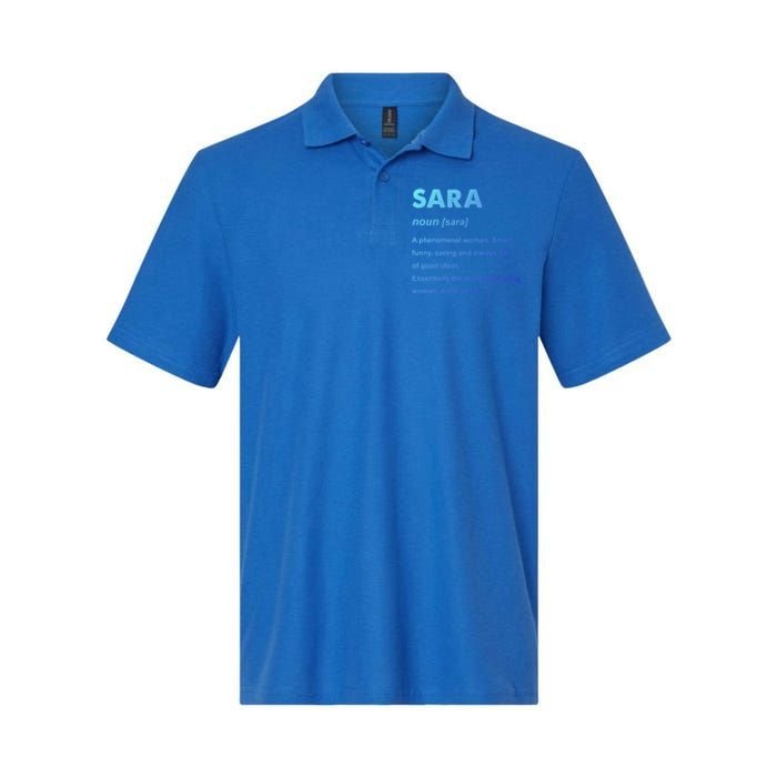 Sara Name Gift Softstyle Adult Sport Polo