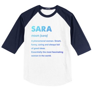 Sara Name Gift Baseball Sleeve Shirt