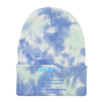 Sara Name Gift Tie Dye 12in Knit Beanie