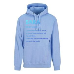 Sara Name Gift Unisex Surf Hoodie