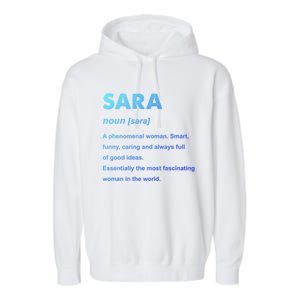 Sara Name Gift Garment-Dyed Fleece Hoodie