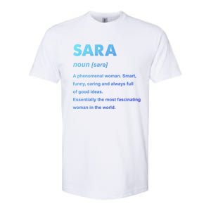 Sara Name Gift Softstyle CVC T-Shirt