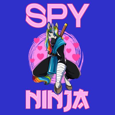 Spy Ninja Gamer Unicorn Gaming Ninjas Warrior Game Samurai Funny Gift T-Shirt