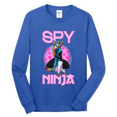 Spy Ninja Gamer Unicorn Gaming Ninjas Warrior Game Samurai Funny Gift Tall Long Sleeve T-Shirt