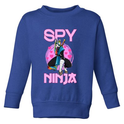 Spy Ninja Gamer Unicorn Gaming Ninjas Warrior Game Samurai Funny Gift Toddler Sweatshirt