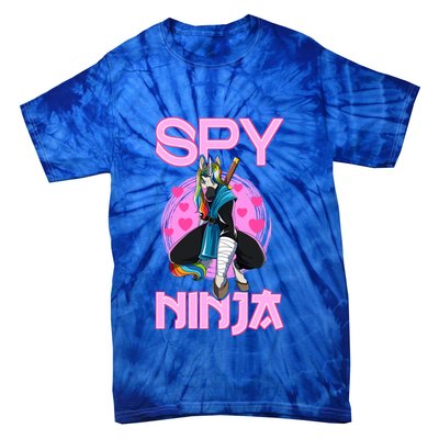 Spy Ninja Gamer Unicorn Gaming Ninjas Warrior Game Samurai Funny Gift Tie-Dye T-Shirt