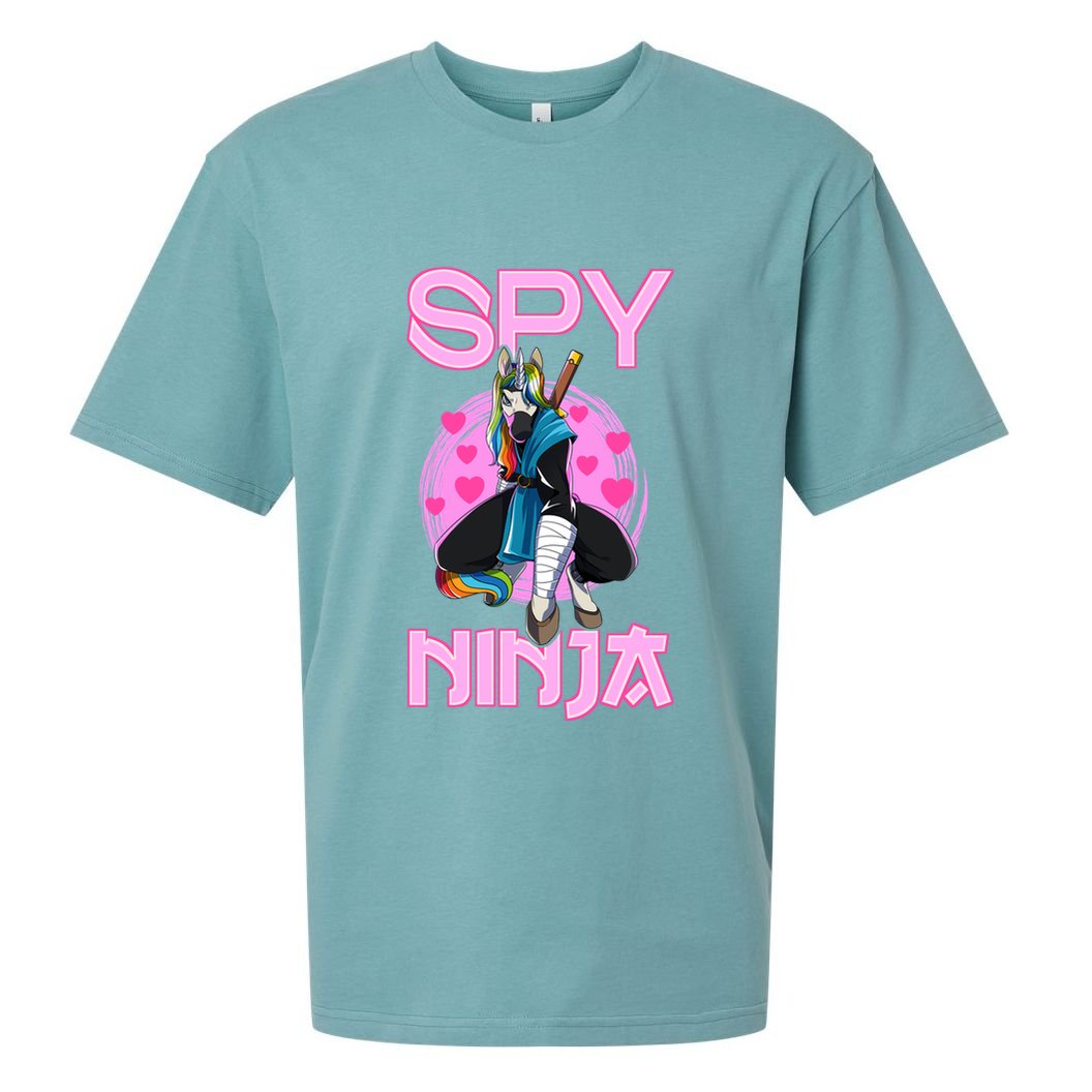 Spy Ninja Gamer Unicorn Gaming Ninjas Warrior Game Samurai Funny Gift Sueded Cloud Jersey T-Shirt
