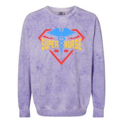 Super Nurse Gift Nurse Cute Gift Colorblast Crewneck Sweatshirt