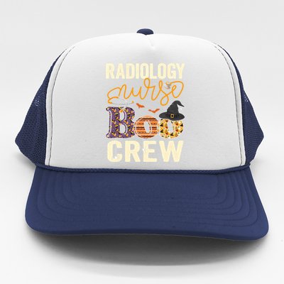 Scary Nurse Halloween Ghost Spider Radiology Nurse Boo Crew Cool Gift Trucker Hat