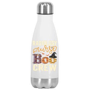 Scary Nurse Halloween Ghost Spider Radiology Nurse Boo Crew Cool Gift Stainless Steel Insulated Water Bottle