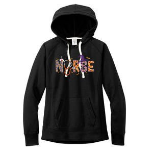 Spooky Nurse Halloween Graphic Women's Fleece Hoodie