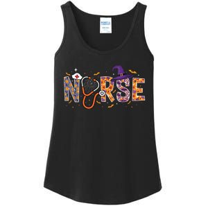 Spooky Nurse Halloween Graphic Ladies Essential Tank