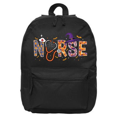 Spooky Nurse Halloween Graphic 16 in Basic Backpack