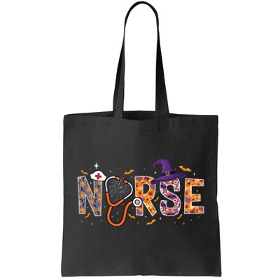 Spooky Nurse Halloween Graphic Tote Bag