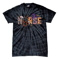 Spooky Nurse Halloween Graphic Tie-Dye T-Shirt