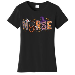 Spooky Nurse Halloween Graphic Women's T-Shirt