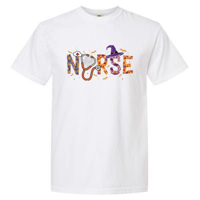 Spooky Nurse Halloween Graphic Garment-Dyed Heavyweight T-Shirt