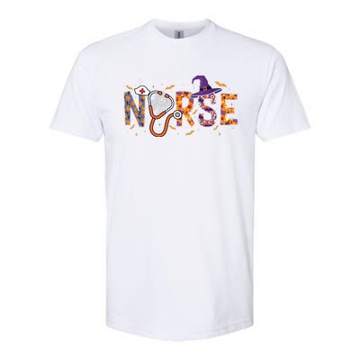 Spooky Nurse Halloween Graphic Softstyle CVC T-Shirt