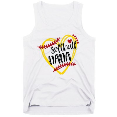 Softball Nana Heart Tank Top