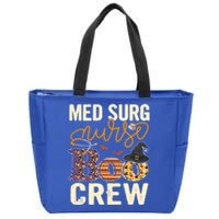 Scary Nurse Halloween Ghost Spider Med Surg Nurse Boo Crew Great Gift Zip Tote Bag