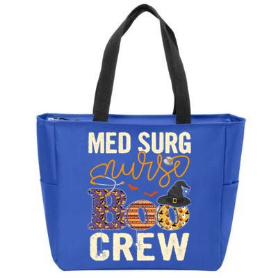 Scary Nurse Halloween Ghost Spider Med Surg Nurse Boo Crew Great Gift Zip Tote Bag