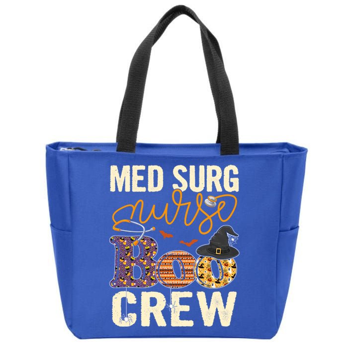 Scary Nurse Halloween Ghost Spider Med Surg Nurse Boo Crew Great Gift Zip Tote Bag