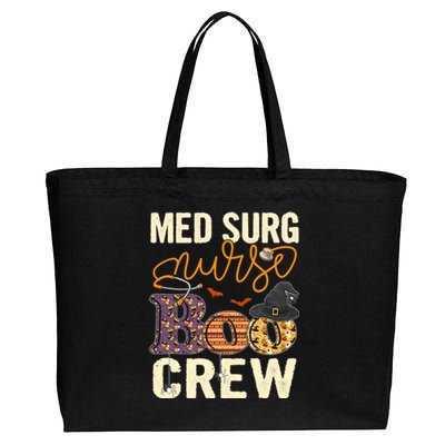 Scary Nurse Halloween Ghost Spider Med Surg Nurse Boo Crew Great Gift Cotton Canvas Jumbo Tote