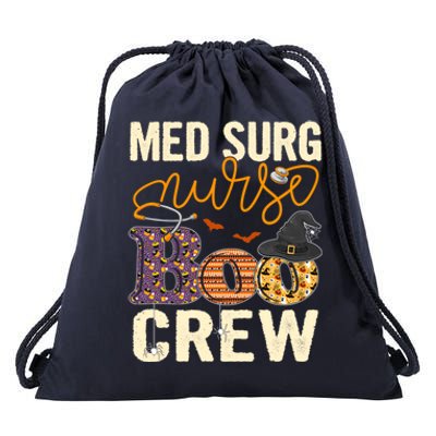 Scary Nurse Halloween Ghost Spider Med Surg Nurse Boo Crew Great Gift Drawstring Bag