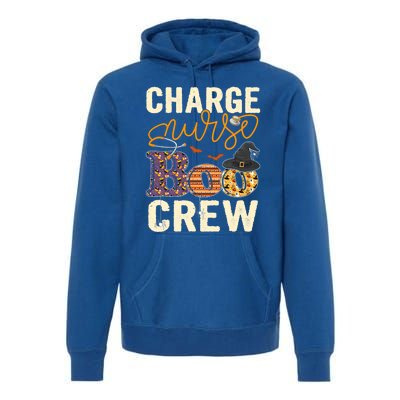 Scary Nurse Halloween Ghost Spider Charge Nurse Boo Crew Gift Premium Hoodie