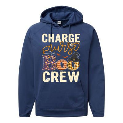 Scary Nurse Halloween Ghost Spider Charge Nurse Boo Crew Gift Performance Fleece Hoodie