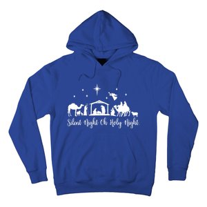 Silent Night Holy Nativity Christmas Gift Christian Gift Hoodie