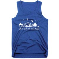 Silent Night Holy Nativity Christmas Gift Christian Gift Tank Top