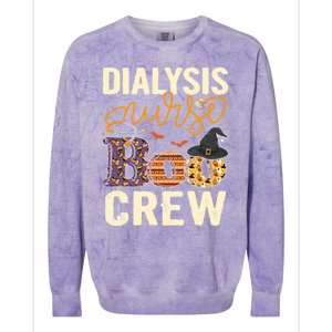 Scary Nurse Halloween Ghost Spider Dialysis Nurse Boo Crew Great Gift Colorblast Crewneck Sweatshirt