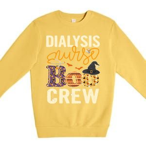 Scary Nurse Halloween Ghost Spider Dialysis Nurse Boo Crew Great Gift Premium Crewneck Sweatshirt