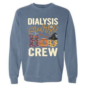 Scary Nurse Halloween Ghost Spider Dialysis Nurse Boo Crew Great Gift Garment-Dyed Sweatshirt