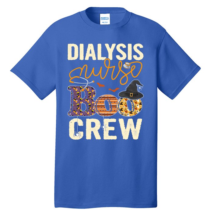 Scary Nurse Halloween Ghost Spider Dialysis Nurse Boo Crew Great Gift Tall T-Shirt