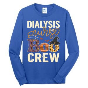 Scary Nurse Halloween Ghost Spider Dialysis Nurse Boo Crew Great Gift Tall Long Sleeve T-Shirt