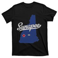 Sunapee New Hampshire Nh Map T-Shirt