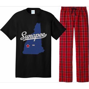 Sunapee New Hampshire Nh Map Pajama Set