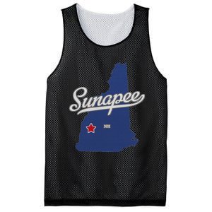 Sunapee New Hampshire Nh Map Mesh Reversible Basketball Jersey Tank