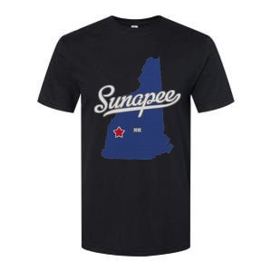 Sunapee New Hampshire Nh Map Softstyle CVC T-Shirt