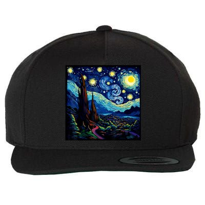 Spooky Night Halloween Wool Snapback Cap