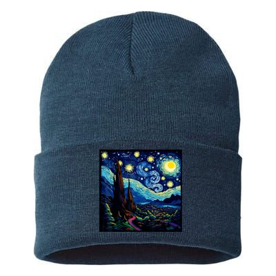 Spooky Night Halloween Sustainable Knit Beanie