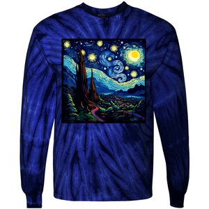 Spooky Night Halloween Tie-Dye Long Sleeve Shirt