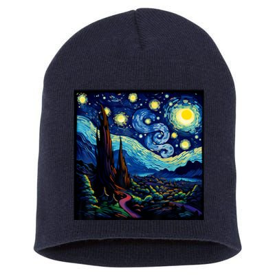 Spooky Night Halloween Short Acrylic Beanie