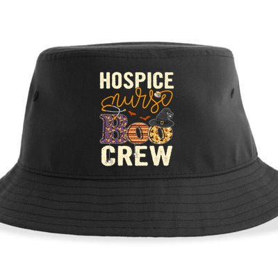 Scary Nurse Halloween Ghost Spider Hospice Nurse Boo Crew Great Gift Sustainable Bucket Hat