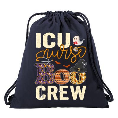 Scary Nurse Halloween Ghost Spider Icu Nurse Boo Crew Cute Gift Drawstring Bag