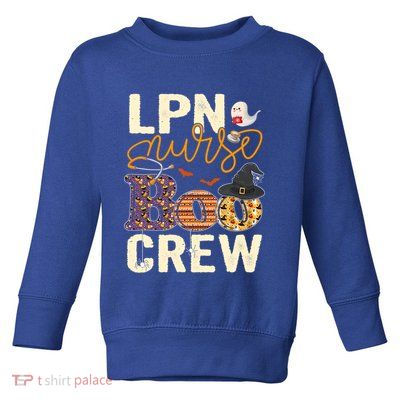 Scary Nurse Halloween Ghost Spider Lpn Nurse Boo Crew Funny Gift Toddler Sweatshirt