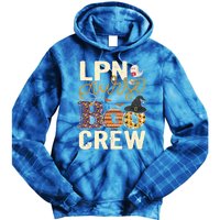 Scary Nurse Halloween Ghost Spider Lpn Nurse Boo Crew Funny Gift Tie Dye Hoodie