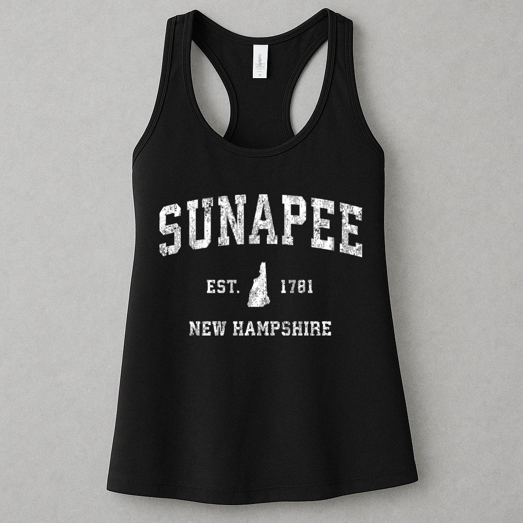 Sunapee New Hampshire Nh Vintage Established Athletic Sports Design Womens Tank Top